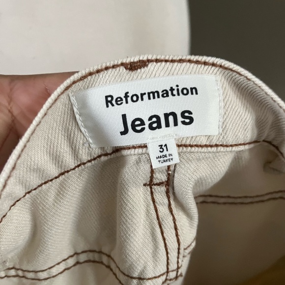 ▫️Reformation Cowboy High Rise Straight Jeans - Almond size 31 - Picture 9 of 11